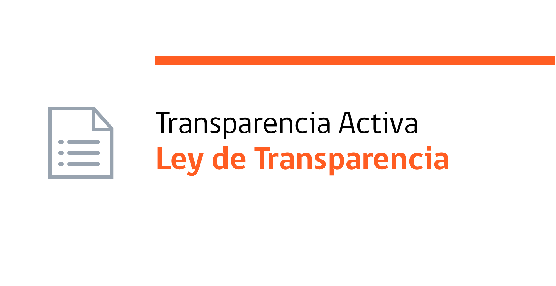 Ley de transparencia